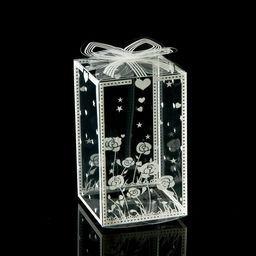 Цена за 5 шт. Складная коробка из PVC 6 x 6 x 10 см Весеннее настроение