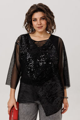 Блуза ANELLI 1781 черный авантюрин