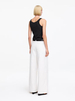Top sin mangas con escote redondeado - H&m фото 6