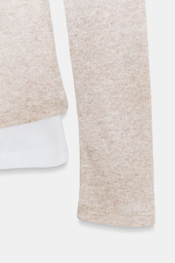 ASYMMETRIC LAYERED-EFFECT T-SHIRT - Zara фото 17