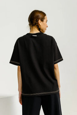 Футболка Хлопок Черный - Anta фото 2