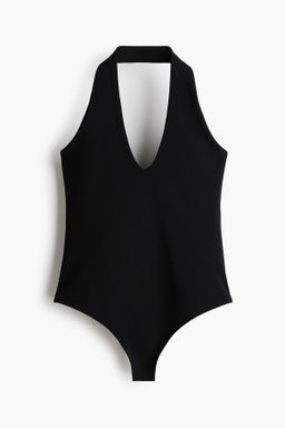 Body tanga con escote halter