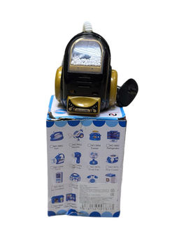 УЦЕНКА. Пылесос на батар. (3663) видно вращение "пыли" внутри, в МЯТОЙ коробке (под 2 бат. R6)