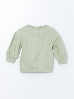 ?i?ekli K?z Bebek Sweatshirt ve Tayt Pantolon 2li Tak?m - Waikiki фото 3