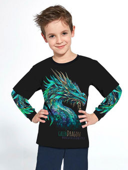 Футболка с длинным рукавом "Дрейк",зеленый