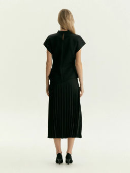 Трикотажная блузка с драпировкой из хлопка, B3251/vixen - Emka фото 6