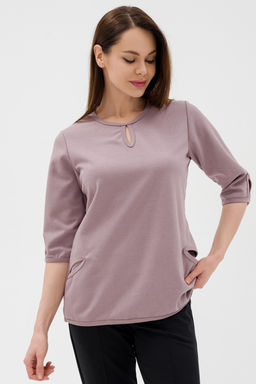 Кофта женская из коттон фита Анфиса кофе