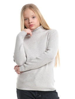 Джемпер (водолазка) лапша 33-12246 темно серый - Mini maxi фото 22