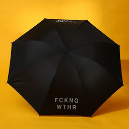 Зонт механический FCKNG WTHR, 8 спиц, d=95, цвет чёрный - Simaland фото 2