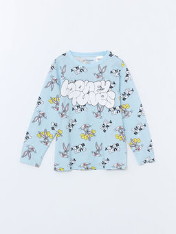 Bugs Bunny Bask?l? Erkek ?ocuk Pijama Tak?m