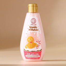 Новогодний подарочный набор косметики Счастья в Новом году: гель для душа 200 мл, мочалка для тела и маска для сна, URAL LAB  фото 3