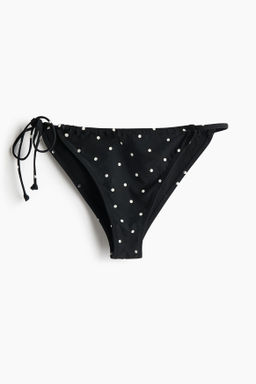Braga de bikini cheeky con tiras de anudar