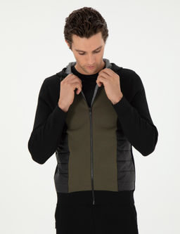 Черный трикотажный кардиган стандартного кроя - Cacharel фото 3