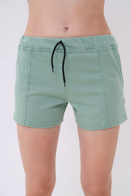 Шорты женские из кулирки Молодежные олива - Амадэль фото 2