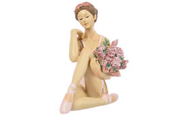 Статуэтка 11*7,5*12,5 см Балерина с цветами в розовом  - Elan gallery фото 16