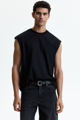 Camiseta sin mangas en algod?n Relaxed Fit - H&m фото 6