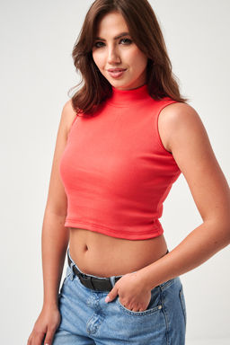 52714 топ укороченный с горлом - Натали фото 72