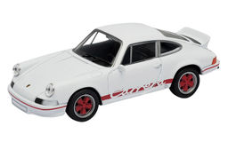 Welly. Машинка 1:38 "Porsche 911 Carrera RS 1973" белый с красным арт.43653W-WT-RD
