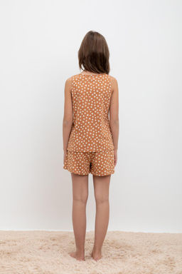 Crockid _ КБ 2819/миндаль,цветочный вальс пижама для дев