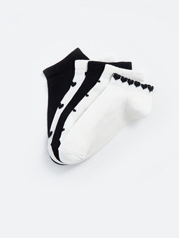 Desenli Kad?n Patik ?orap 5li