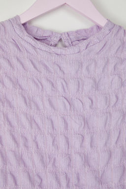 Lila K?z Cocuk Mini Me Dokulu Orme Elbise TKDSS25EL00013 - Trendyolmilla фото 2