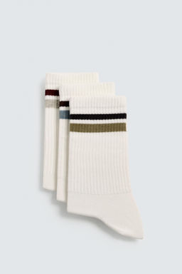 STRIPED SOCKS 3-PACK