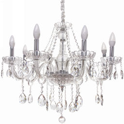 Люстра подвесная в стиле барокко "Alfemminile" 8*40Вт 25-DZ888 со стеклянными основаниями