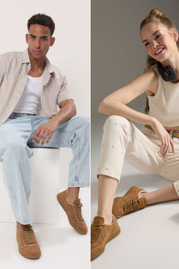 Trendyol Shoes Kahverengi Bagc?kl? Unisex Spor Ayakkab? TAKSS25SN00055 - Trendyolmilla фото 2