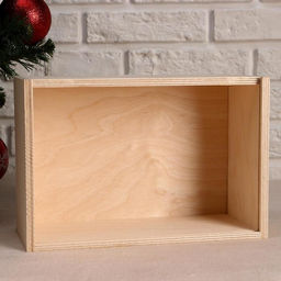 Подарочная коробка деревянная Новогодние игрушки, 20?14?8 см, ящик с крышкой, упаковка - Дарим Красиво фото 3