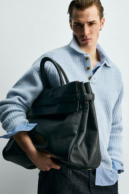 PURL KNIT WOOL BLEND POLO SHIRT - Zara фото 5