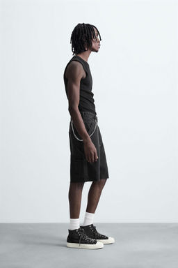 CARPENTER POCKET DENIM BERMUDA SHORTS - Zara фото 13