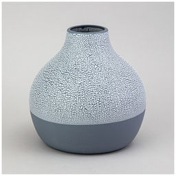 ВАЗА КОЛЛЕКЦИЯ ЖЕМЧУЖИНА 20*20*21.6СМ ЦВЕТ: ТЕМНО-СИНИЙ