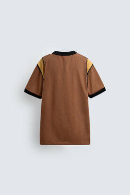 RIB T-SHIRT WITH CONTRAST SLOGAN HARRY LAMBERT FOR ZARA X DISNEY  фото 2