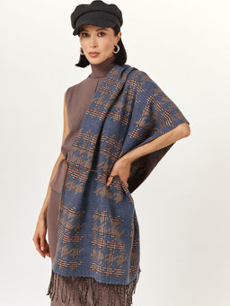 в составе ШЕРСТЬ  и КАШЕМИР Большой, мягкий, теплый  двусторонний палантин - Tantino фото 5