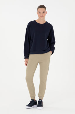 Женские легкие спортивные штаны цвета хаки