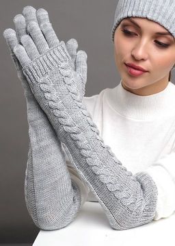 CLE Перчатки жен. 601559ак бежевый - Clever wear фото 4