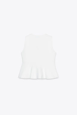 PEPLUM KNIT TOP - Zara фото 6