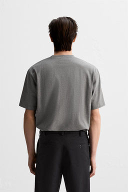 HEAVY WEIGHT SHORT SLEEVE T-SHIRT - Zara фото 31