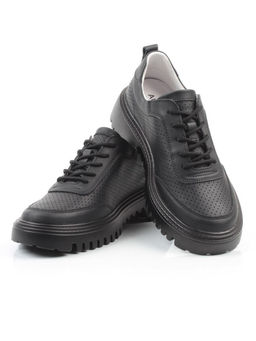 03-YH329-3 BLACK Полуботинки женские (натуральная кожа)