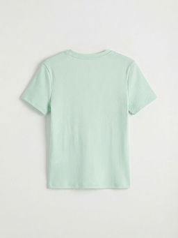 Bisiklet Yaka Nak??l? K?z ?ocuk Ti??rt