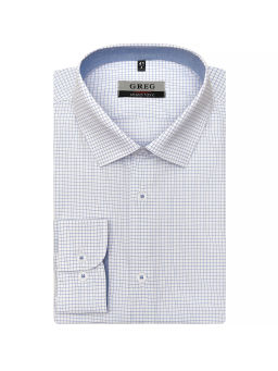 Сорочка мужская длинный рукав GREG 124/237/6114/ZN/1p STRETCH