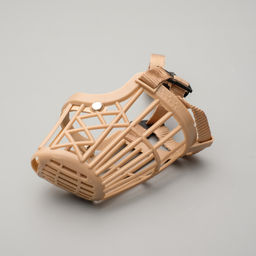 Намордник пластиковый № 3, ОМ 24 см, ДН 8 см, ОШ 39-52 см, вес питомца 10 кг - Пижон фото 2