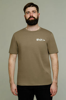 Арт. 67105 Футболка мужская 50-58 (5 шт) Цвет:зеленый кофе - Идеал фото 9