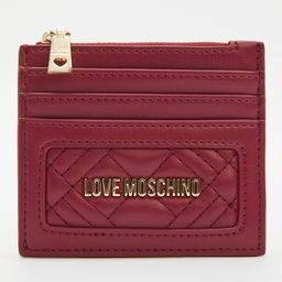 Женский картхолдер LOVE MOSCHINO SLG QUILTED Артикул 4065015, вишневый