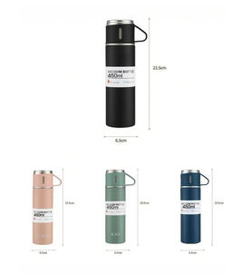 Набор термосов с чашкой, 500 мл, три чашки, изысканный подарочный набор