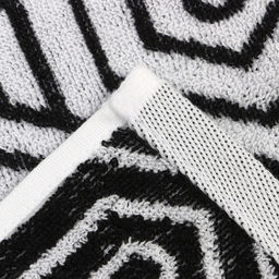 Полотенце махровое Этель Ornament чёрный, 50х90 см, 100% хлопок, 420 гр/м2  фото 5