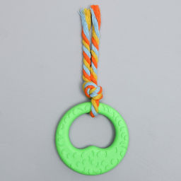 Игрушка жевательная с канатом Гиря, зелёная - Пижон фото 2