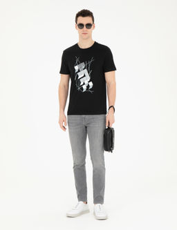 Gri Slim Fit Jean Pantolon