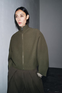 KNIT ZIP-UP JACKET - Zara фото 5