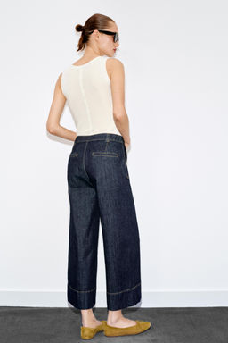 JEANS Z1975 CULOTTE TIRO MEDIO / Azul - Zara фото 6